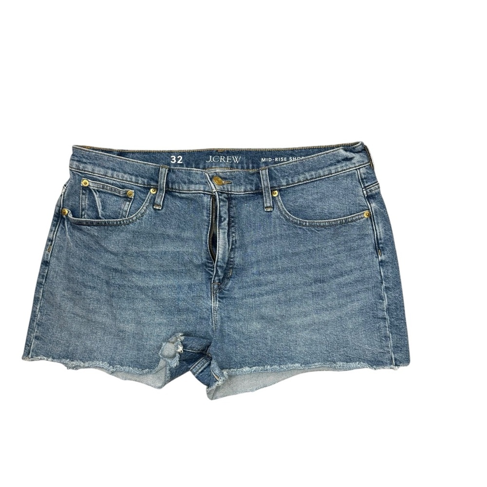 J. Crew Women's Mid Rise Denim‎ Shorts in Size 32
